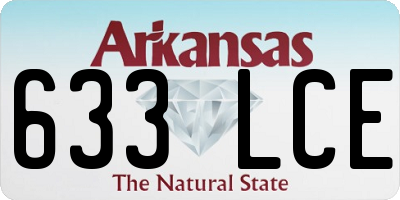 AR license plate 633LCE
