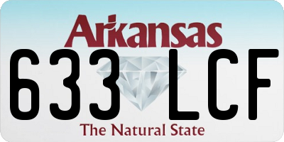 AR license plate 633LCF