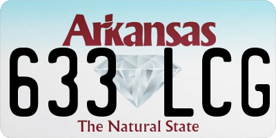 AR license plate 633LCG