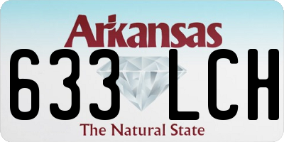 AR license plate 633LCH