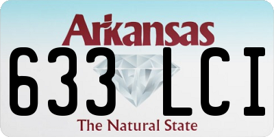 AR license plate 633LCI