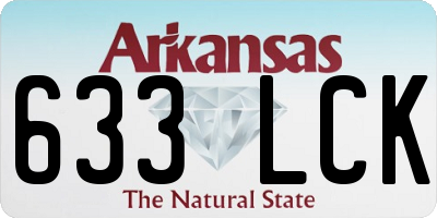 AR license plate 633LCK