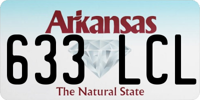 AR license plate 633LCL