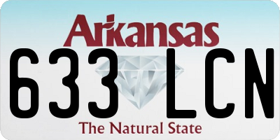AR license plate 633LCN