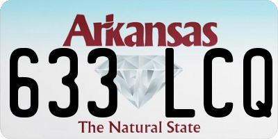 AR license plate 633LCQ