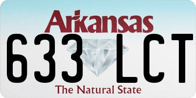 AR license plate 633LCT