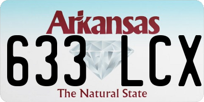 AR license plate 633LCX