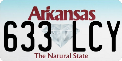 AR license plate 633LCY