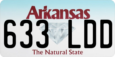 AR license plate 633LDD