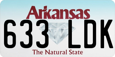 AR license plate 633LDK