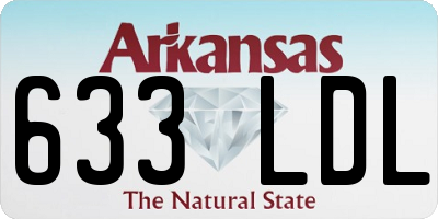 AR license plate 633LDL