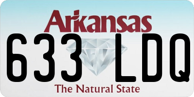 AR license plate 633LDQ
