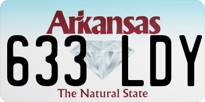 AR license plate 633LDY