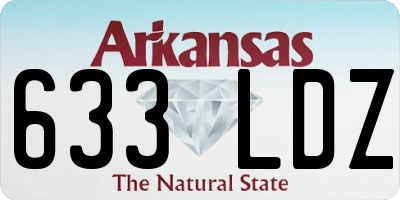 AR license plate 633LDZ