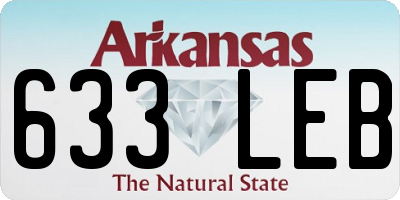 AR license plate 633LEB
