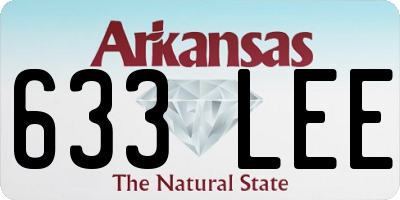 AR license plate 633LEE