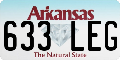 AR license plate 633LEG