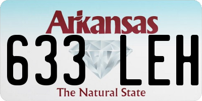 AR license plate 633LEH
