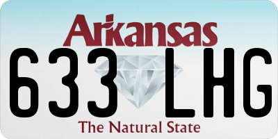 AR license plate 633LHG