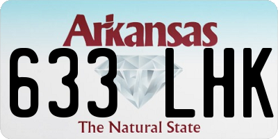AR license plate 633LHK