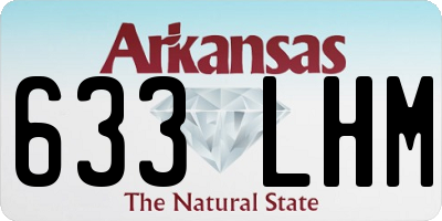AR license plate 633LHM