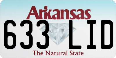 AR license plate 633LID