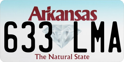 AR license plate 633LMA
