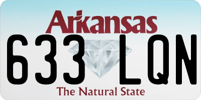 AR license plate 633LQN