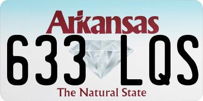 AR license plate 633LQS