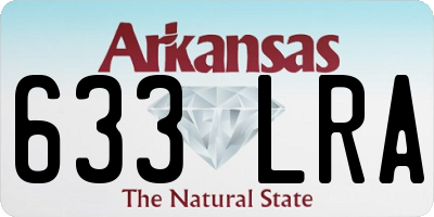 AR license plate 633LRA