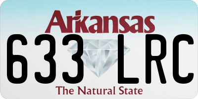 AR license plate 633LRC