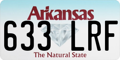 AR license plate 633LRF