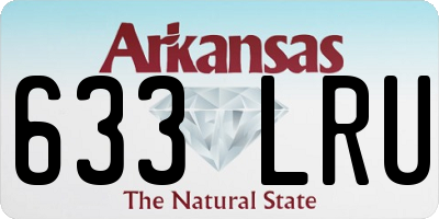 AR license plate 633LRU