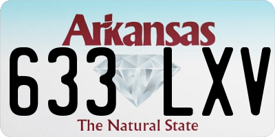 AR license plate 633LXV