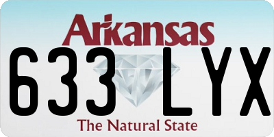 AR license plate 633LYX