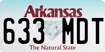 AR license plate 633MDT