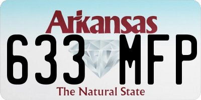 AR license plate 633MFP