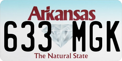 AR license plate 633MGK