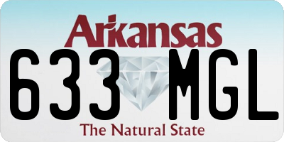 AR license plate 633MGL