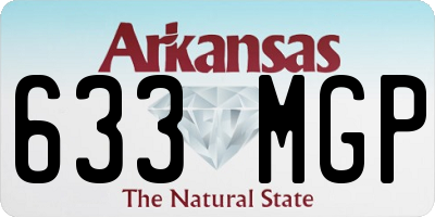 AR license plate 633MGP