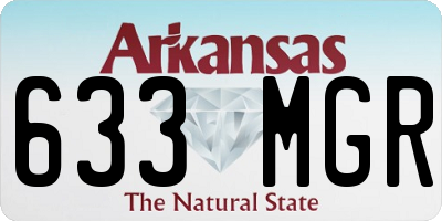 AR license plate 633MGR