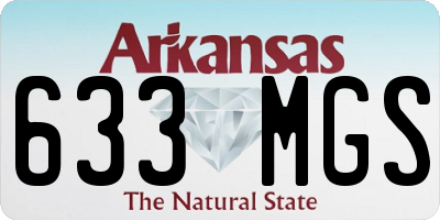 AR license plate 633MGS
