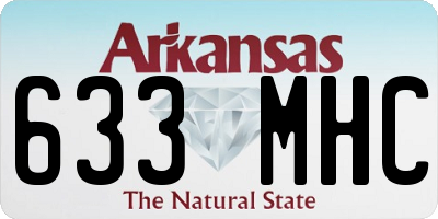 AR license plate 633MHC