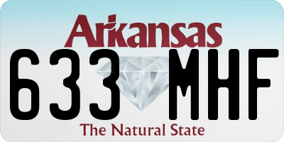 AR license plate 633MHF