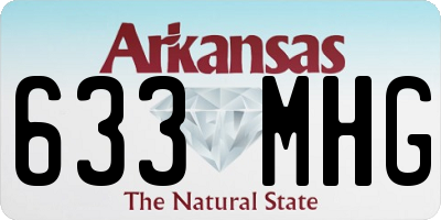 AR license plate 633MHG