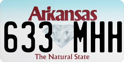 AR license plate 633MHH