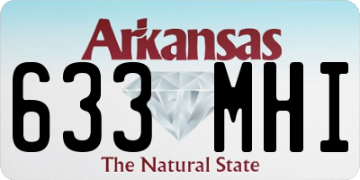 AR license plate 633MHI