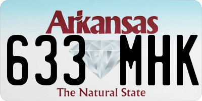 AR license plate 633MHK