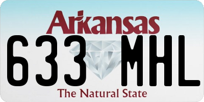 AR license plate 633MHL