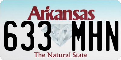 AR license plate 633MHN